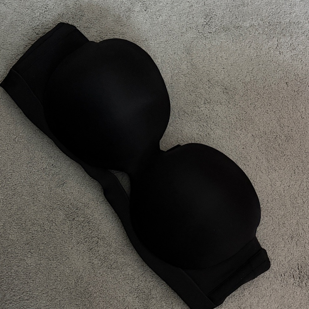 Cacique Classic Black Strapless Bra